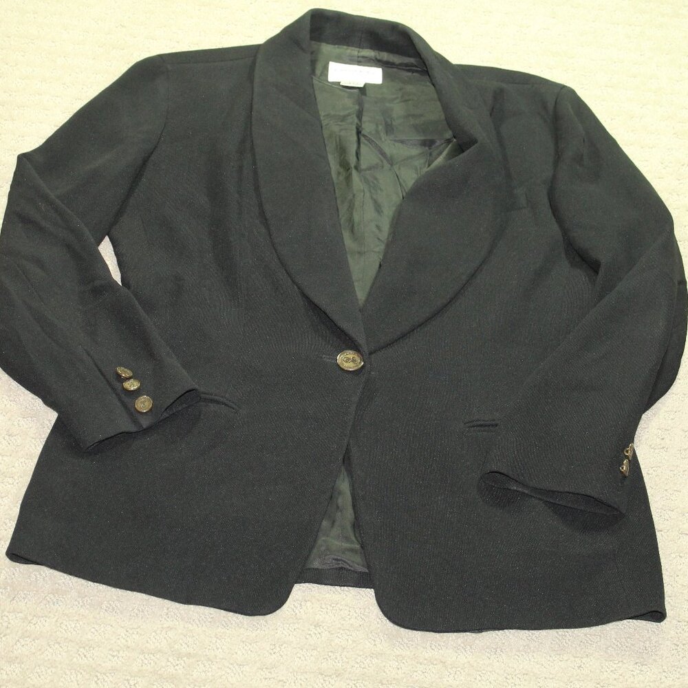 Vintage 90's Emanuel By Emanuel Women's Size 6 / 40 Black Blazer